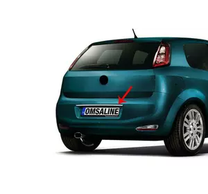 Хром планка над номером (нерж.) для Fiat Punto Grande/EVO 2006-2018 рр