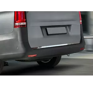 Кант на кришку багажника (нерж) OmsaLine - Італійська нержавійка для Mercedes Vito / V-class W447 2014-2024 рр