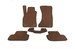 Килимки EVA (коричневі) для Ауди A4 B8 2007-2015 рр