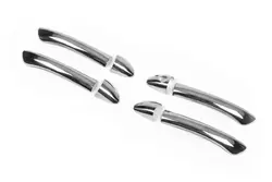 Накладки на ручки (4 шт, нерж) Carmos - Турецька сталь для Mercedes E-сlass W211 2002-2009 рр