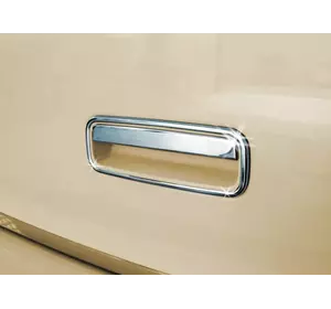 Накладка на задню ручку (нерж) OmsaLine - Італійська нержавійка для Volkswagen Caddy 2010-2015рр