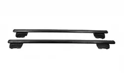 Перемички на інтегровані рейлінги під ключ Bold Bar V2 (2 шт) Чорні для Kia Sportage 2010-2015 рр