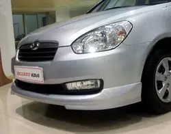 Передня нижня накладка (під фарбування) для Hyundai Accent 2006-2010 рр