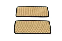 Поліуретанові килимки на пороги (2 шт, EVA, Бежевий) для Fiat Ducato 2006-2024 та рр