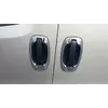 Окантовка дверної ручки (4 шт, нерж) Carmos - Турецька сталь для Peugeot Bipper 2008-2024 рр