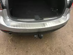Накладка на задній бампер Carmos (SW, нерж) для Mazda 6 2012-2018 рр