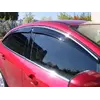 Вітровики з хромом (4 шт, Niken) для Honda Civic Sedan X 2016-2021 рр