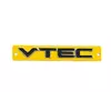 Напис VTEC чорний з хром (110мм на 15мм) для Тюнінг Honda