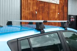 Автобагажник для гладкого даху (хром, пара) для Nissan Leaf 2010-2017 рр