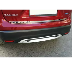 Кромка багажника (нерж.) OmsaLine - Італійська нержавійка для Nissan Qashqai 2014-2021рр