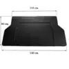 Універсальний килимок багажника S 140x80cm (Stingray, гума) для Універсальні товари