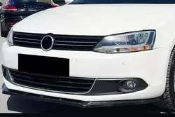 Накладка на передний бампер Lip (чорна) для Volkswagen Jetta 2011-2018 рр
