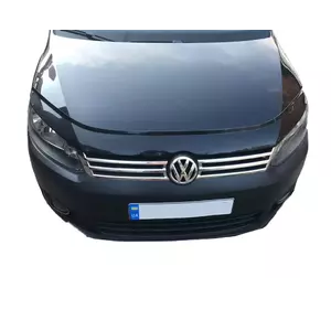 Накладки на решітку (2 шт, нерж) OmsaLine - Італійська нержавійка для Volkswagen Caddy 2010-2015рр