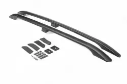 Рейлінги чорні (пласт. ніжки, установка на клей) для Kia Soul II 2013-2018 рр