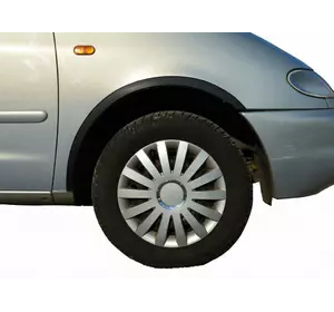 Накладки на арки (2001-2010, 4 шт, чорні) для Volkswagen Sharan рр