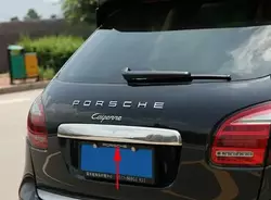 Накладка над номером Libao (нерж) для Porsche Cayenne 2010-2017 рр