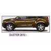 Молдинг дверний (4 шт., нерж.) OmsaLine - Італійська нержавійка для Renault Duster 2008-2017 рр