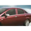 Зовнішня окантовка вікон (8 част., нерж) OmsaLine - Італійська нержавійка для Fiat Linea 2006-2018 рр