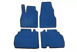 Килимки EVA (Синій) 5 шт, Передні та задні (для MAXI, 1 зсувні двері) для Volkswagen Caddy 2010-2015рр