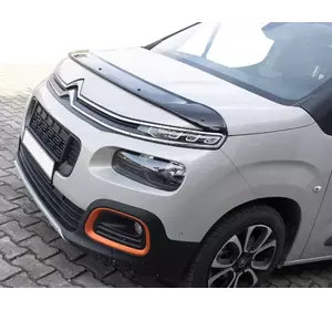 Дефлектор капоту (EuroCap) для Peugeot Partner/Rifter 2019-2024 рр