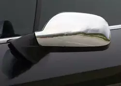 Накладки на дзеркала (2 шт) OmsaLine - Хромований пластик для Peugeot 407