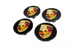 Заглушки у диски 76/71мм чорні (4 шт) для Тюнінг Porsche