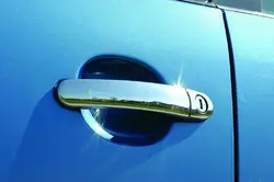 Накладки на ручки (4 шт, нерж) Carmos - Турецька сталь для Volkswagen Polo 2010-2017 рр