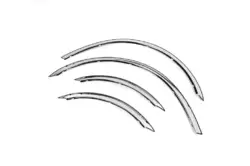 Накладки на арки (4 шт, нерж) для Mercedes Vito W639 2004-2015рр