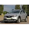 Передня дуга ST015 (нерж.) для Renault Sandero 2013-2022 рр