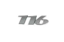 Напис 110, 111, 113, 115, 116 (в асортименті) 116, під оригінал для Mercedes Vito W639 2004-2015рр