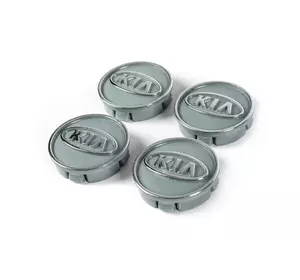 Ковпачки диски сірі kia60tur-sir (59мм на 55мм, 4 шт) для Тюнінг KIA
