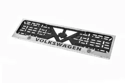 Рамка під номер хром Volkswagen (1 шт, нержавіюча сталь) для Тюнінг Volkswagen