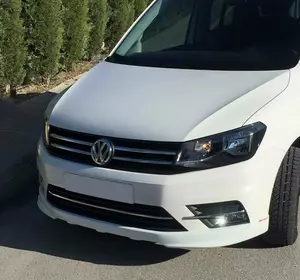 Накладка на передній бампер (під фарбування) для Volkswagen Caddy 2015-2020 рр