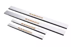 Накладки на пороги Carmos V1 (4шт, нерж.) для Renault Kangoo 2008-2020 рр