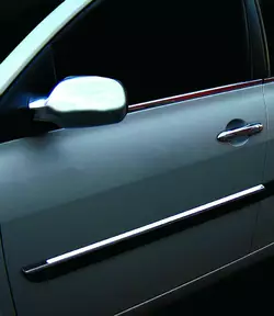 Молдинг вузький дверний 2006-2010 (4 шт, нерж) для Renault Megane II рр