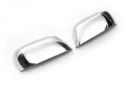 Накладки на дзеркала (2 шт., пласт.) Без повторювача повороту для Nissan Pathfinder R51 2005-2014рр