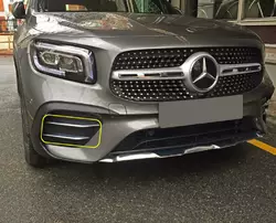 Бокові накладки на передній бампер (нерж) для Mercedes GLB X247 2019-2024 рр
