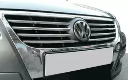 Накладки на решітку (8 шт, нерж) OmsaLine - Італійська нержавійка для Volkswagen Passat B6 2006-2012рр