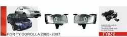 Протитуманки 2004-2007 (2 шт, галогенні) для Toyota Corolla років