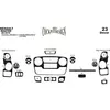 Накладки на панель (мала комплектація) Карбон для Renault Master 2011-2024 рр