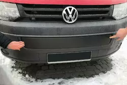 Зимова накладка на нижню решітку Глянцева для Volkswagen T5 2010-2015 рр