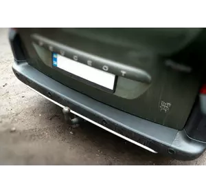 Накладки на задній бампер ABS (пласт.) для Citroen Berlingo 2008-2018 рр