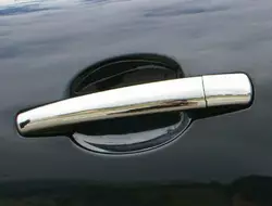 Накладки на ручки (нерж) 4 штуки. Carmos - Турецька сталь для Peugeot 208 2012-2019 рр