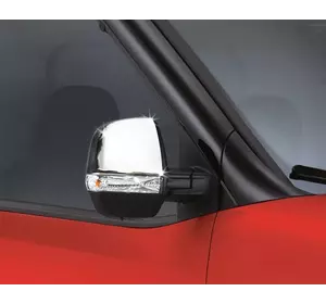 Накладки на дзеркала (2 шт, нерж) OmsaLine - Італійська нержавійка для Opel Combo 2012-2018 рр