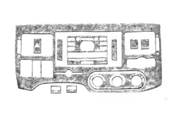 Накладки на панель (2006-2024) Титан для Ford Transit рр