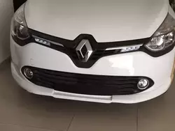 Накладка на передній бампер (під фарбування) для Renault Clio IV 2012-2019 рр