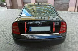 Кромка багажника (нерж.) для Skoda Superb 2001-2009 рр