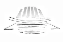 Повна окантовка скла Libao (18 частин, нерж) для Ford Kuga/Escape 2013-2019 рр