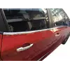 Молдинг скла (4 шт, нерж) для Peugeot 208 2012-2019 рр