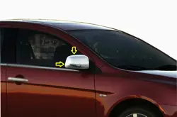 Накладки на дзеркала (2 шт) Полірована нержавіюча сталь для Mitsubishi Lancer 9 2004-2008 рр